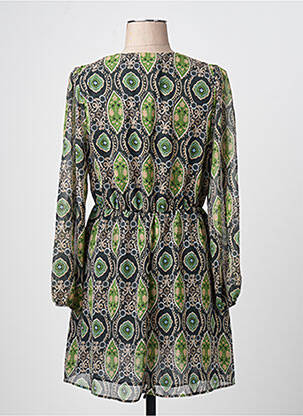 Robe courte vert MANGO femme
