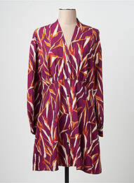 Robe mi-longue col v violet VILA femme
