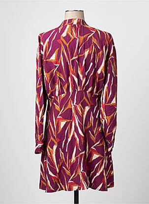 Robe mi-longue col v violet VILA femme