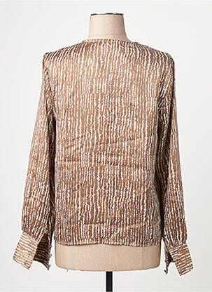Chemisier manches longues manches longues marron VILA femme
