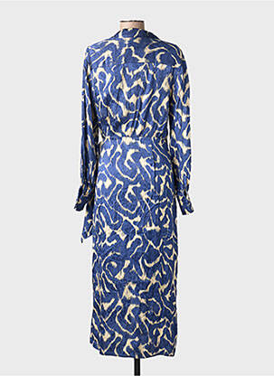 Robe longue bleu MANGO femme