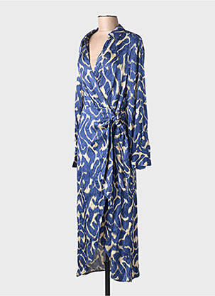 Robe longue bleu MANGO femme