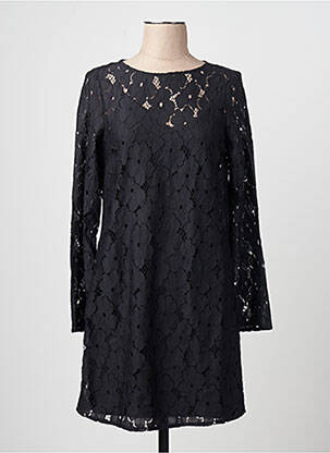 Robe courte col rond noir VERO MODA femme