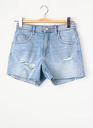 Short taille haute taille haute bleu JACQUELINE DE YONG femme