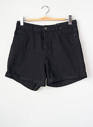 Short coupe droite taille haute noir ONLY femme