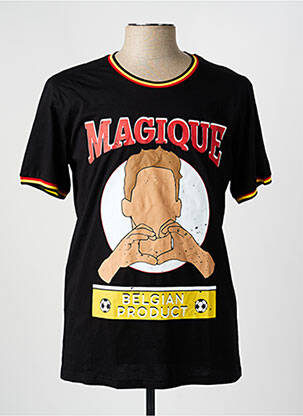 T-shirt noir ZEB STYLE LAB  homme