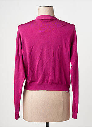 Gilet manches longues rose MANGO femme