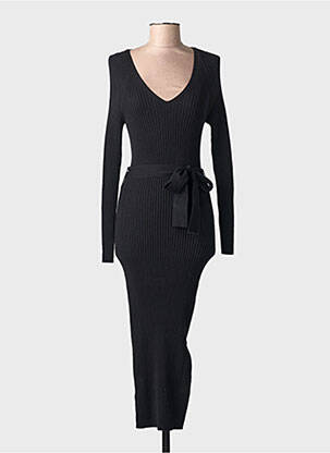 Robe longue noir MANGO femme