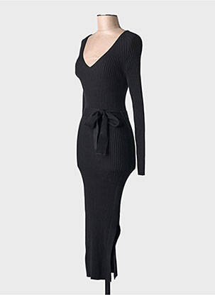 Robe longue noir MANGO femme
