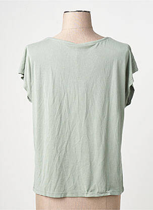 T-shirt col v manches courtes gris ONLY femme