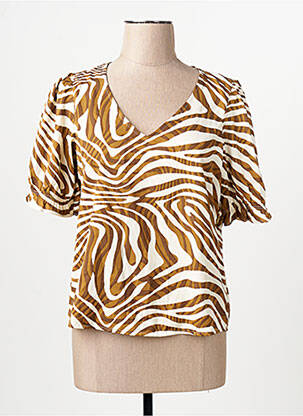 Chemisier marron ONLY femme