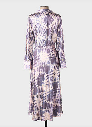 Robe longue violet MANGO femme