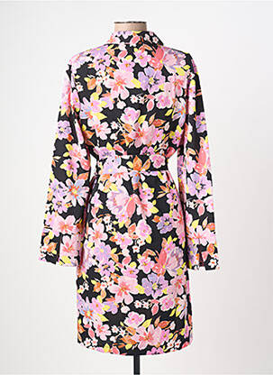 Robe mi-longue col rond rose VERO MODA femme