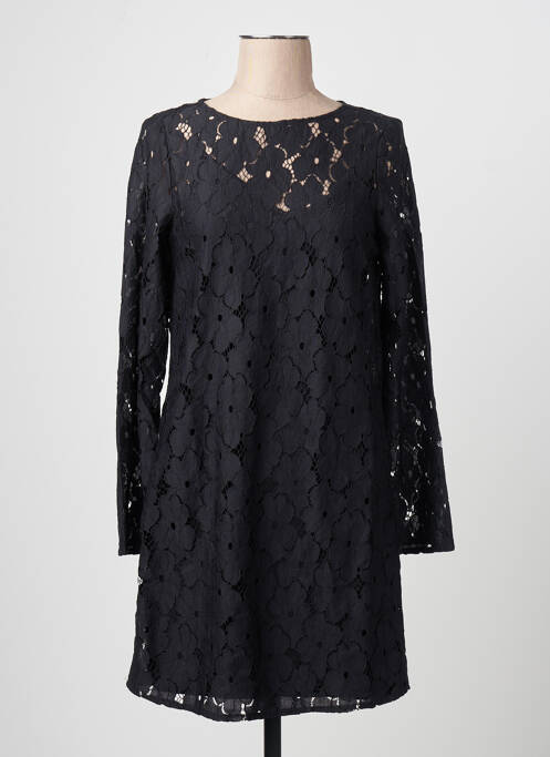 Robe courte col rond noir VERO MODA femme