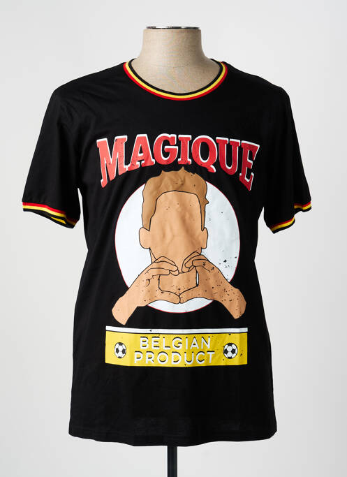 T-shirt noir ZEB STYLE LAB  homme