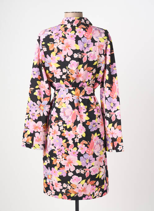 Robe mi-longue col rond rose VERO MODA femme