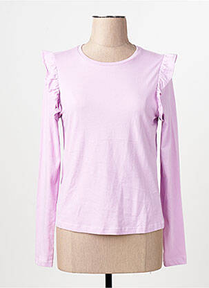T-shirt violet MANGO femme