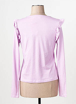 T-shirt violet MANGO femme