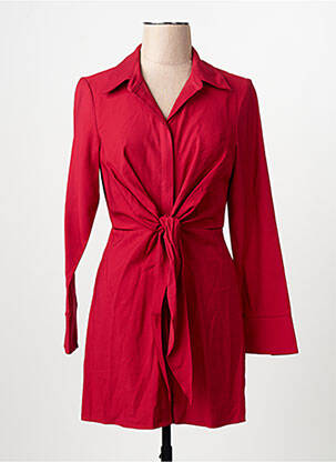 Robe mi-longue rouge MANGO femme