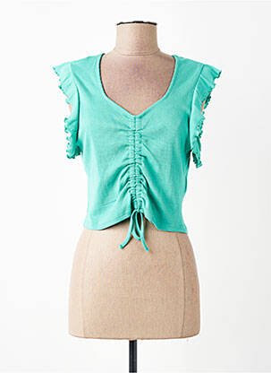 T-shirt coupe droite vert ONLY femme