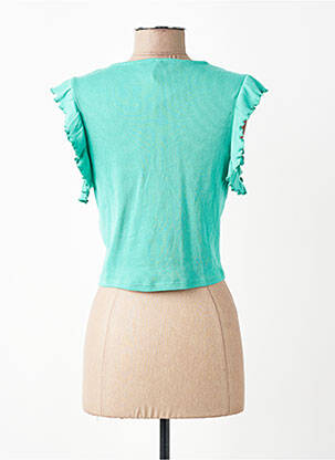 T-shirt coupe droite vert ONLY femme