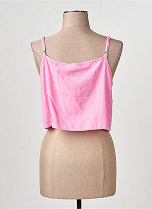 Débardeur col v rose ONLY femme