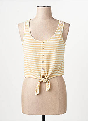 Top col rond beige ONLY femme