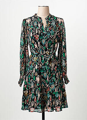 Robe mi-longue noir GARCIA femme
