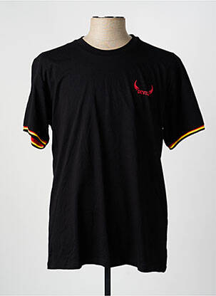 T-shirt noir ZEB STYLE LAB  homme