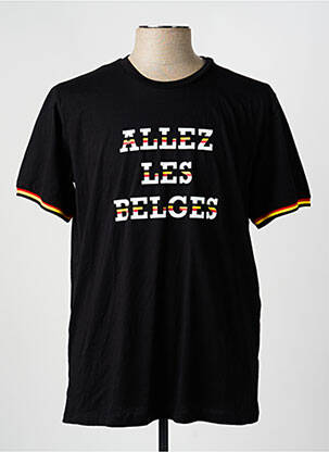 T-shirt noir ZEB STYLE LAB  homme