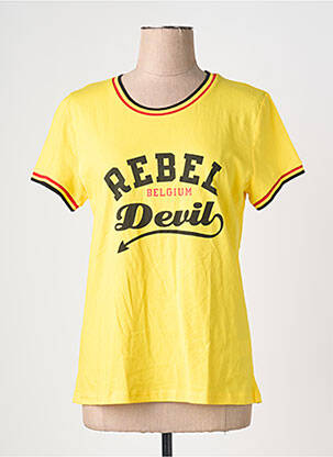 T-shirt jaune ZEB STYLE LAB  femme