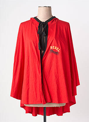 Poncho rouge ZEB STYLE LAB  femme