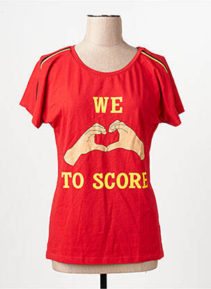 T-shirt rouge ZEB STYLE LAB  femme
