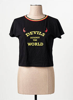 T-shirt noir ZEB STYLE LAB  femme