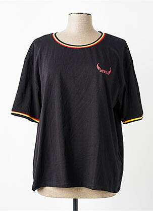 T-shirt noir ZEB STYLE LAB  femme