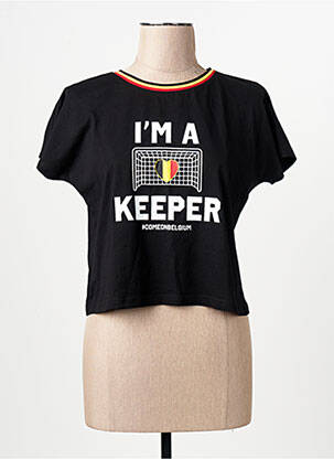 T-shirt noir ZEB STYLE LAB  femme
