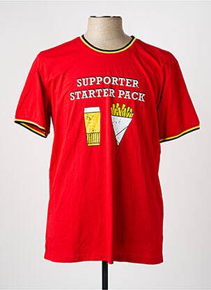 T-shirt rouge ZEB STYLE LAB  homme