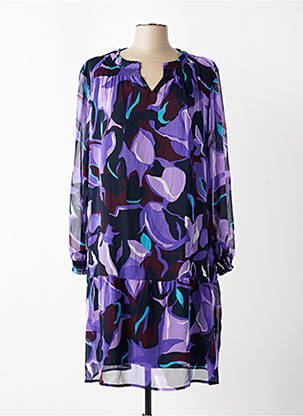 Robe mi-longue violet STREET ONE femme