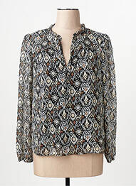 Chemisier coupe droite manches longues noir ONLY femme