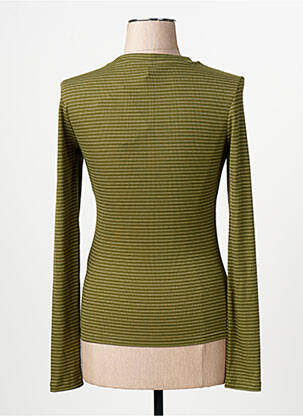 T-shirt manches longues manches longues vert ONLY femme