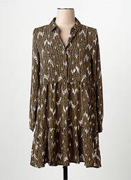Robe courte marron VERO MODA femme