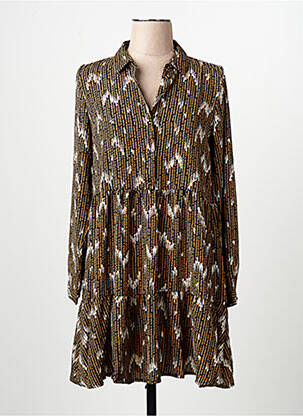 Robe courte marron VERO MODA femme