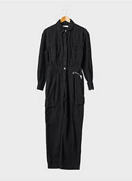 Combi-pantalon noir MANGO femme