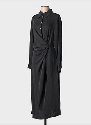 Robe longue noir MANGO femme