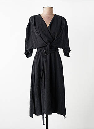 Robe mi-longue noir YUGEN femme