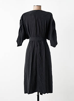 Robe mi-longue noir YUGEN femme