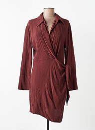 Robe courte marron MANGO femme