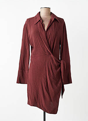 Robe courte marron MANGO femme
