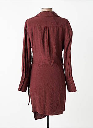 Robe courte marron MANGO femme