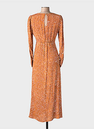 Robe longue orange MANGO femme